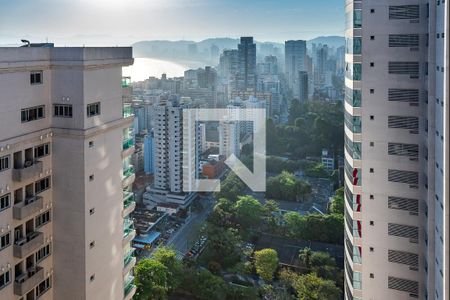Vista Sala de apartamento para alugar com 1 quarto, 66m² em Aparecida, Santos