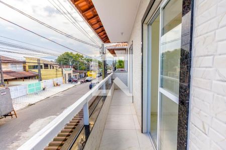 Varanda  de casa de condomínio para alugar com 2 quartos, 54m² em Nova Mirim, Praia Grande