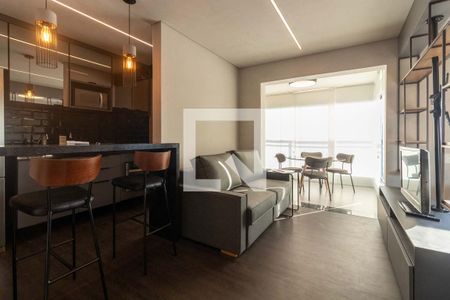 Sala de apartamento à venda com 1 quarto, 50m² em Pinheiros, São Paulo