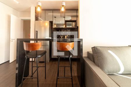 Sala de apartamento à venda com 1 quarto, 50m² em Pinheiros, São Paulo