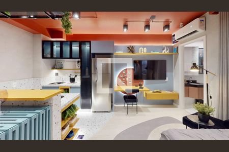 Sala/Cozinha de kitnet/studio à venda com 1 quarto, 24m² em Nova Suíça, Belo Horizonte