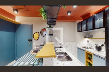 Sala/Cozinha de kitnet/studio à venda com 1 quarto, 24m² em Nova Suíça, Belo Horizonte
