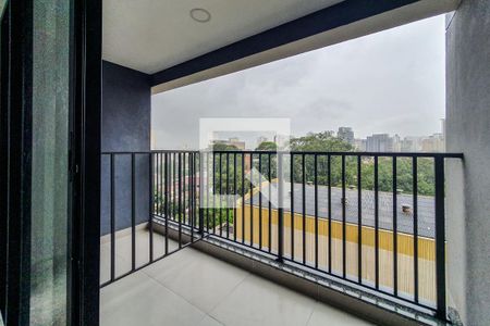 Varanda  de kitnet/studio para alugar com 1 quarto, 25m² em Vila Mariana, São Paulo