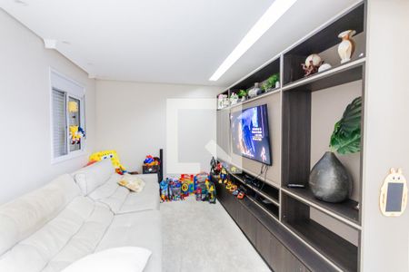 Sala de TV de apartamento à venda com 2 quartos, 125m² em Jardim, Santo André