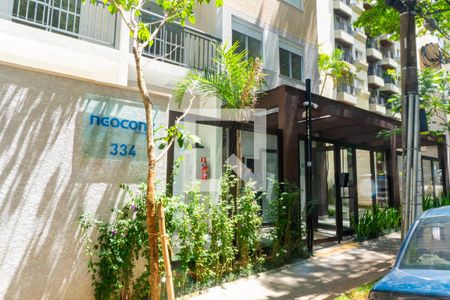 Apartamento para alugar com 38m², 2 quartos e sem vagaFachada e portaria