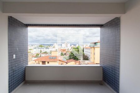 Varanda da Sala de apartamento à venda com 3 quartos, 84m² em Monsenhor Messias, Belo Horizonte