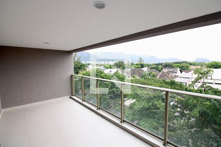 Varanda da Sala de apartamento à venda com 3 quartos, 121m² em Barra da Tijuca, Rio de Janeiro