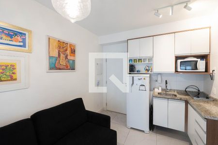Sala/Cozinha de apartamento para alugar com 1 quarto, 30m² em Bela Vista, São Paulo