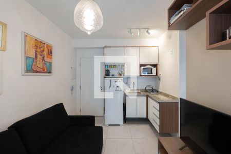 Sala/Cozinha de apartamento para alugar com 1 quarto, 30m² em Bela Vista, São Paulo