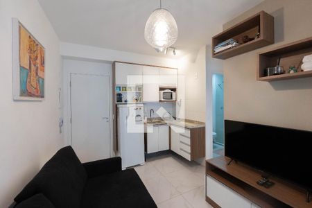 Sala/Cozinha de apartamento para alugar com 1 quarto, 30m² em Bela Vista, São Paulo