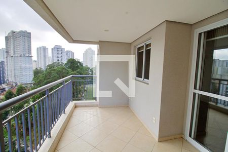 Varanda da Sala de apartamento para alugar com 2 quartos, 72m² em Vila Andrade, São Paulo