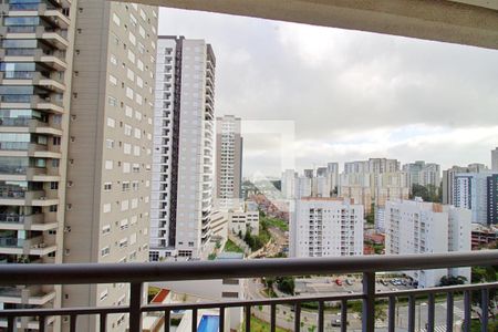 Varanda da Sala de apartamento para alugar com 2 quartos, 72m² em Vila Andrade, São Paulo