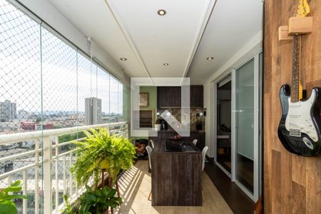 Varanda gourmet de apartamento à venda com 3 quartos, 127m² em Centro, Guarulhos
