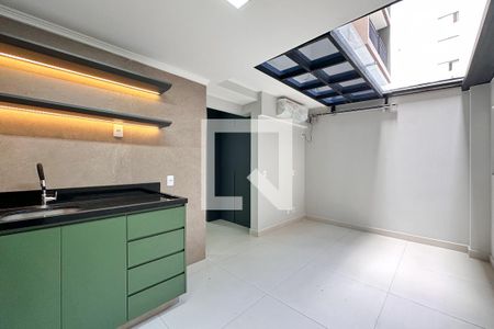 Sala e Cozinha de kitnet/studio à venda com 1 quarto, 31m² em Perdizes, São Paulo