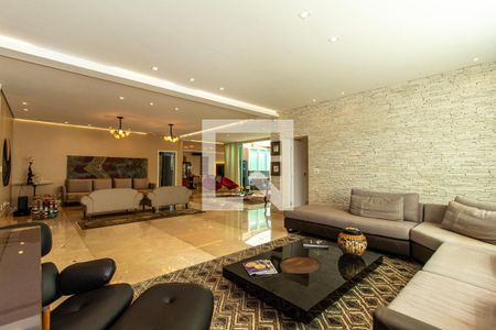 Sala de casa de condomínio à venda com 5 quartos, 1030m² em Alphaville Nova Lima, Nova Lima