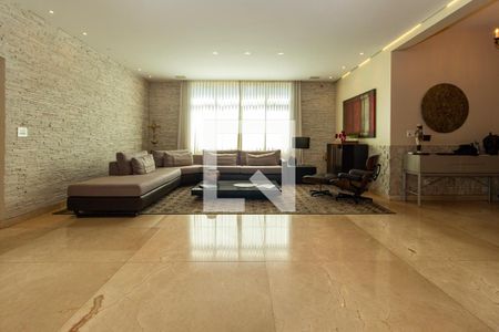 Sala de casa de condomínio à venda com 5 quartos, 1030m² em Alphaville Nova Lima, Nova Lima