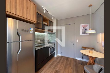 Sala/Cozinha de apartamento para alugar com 1 quarto, 34m² em Campo Belo, São Paulo