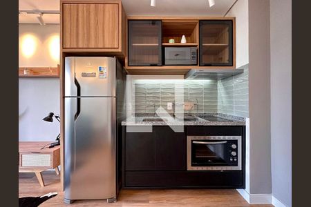 Sala/Cozinha de apartamento para alugar com 1 quarto, 34m² em Campo Belo, São Paulo