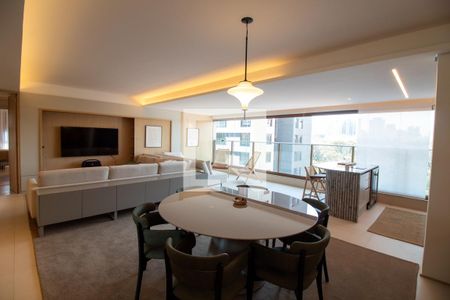 Sala de apartamento à venda com 3 quartos, 148m² em Brooklin Novo, São Paulo