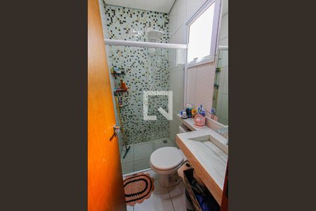 Banheiro de apartamento para alugar com 1 quarto, 80m² em Vila Guarará, Santo André