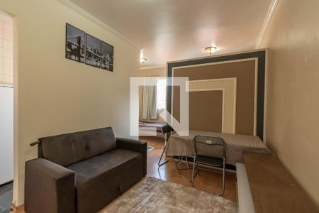 Sala de Estar/Jantar  de kitnet/studio para alugar com 1 quarto, 37m² em Botafogo, Campinas