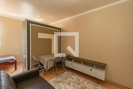 Sala de Estar/Jantar  de kitnet/studio para alugar com 1 quarto, 37m² em Botafogo, Campinas