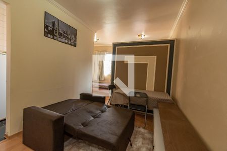 Sala de Estar/Jantar  de kitnet/studio para alugar com 1 quarto, 37m² em Botafogo, Campinas