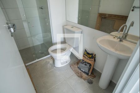 Banheiro de kitnet/studio para alugar com 1 quarto, 25m² em Bela Vista, São Paulo