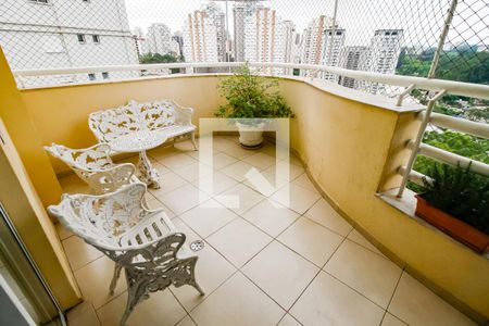 Varanda da Sala de apartamento à venda com 3 quartos, 160m² em Vila Andrade, São Paulo