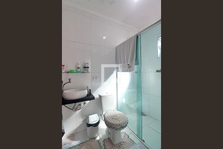 Banheiro do Quarto 1 de apartamento à venda com 3 quartos, 80m² em Vila Camilopolis, Santo André