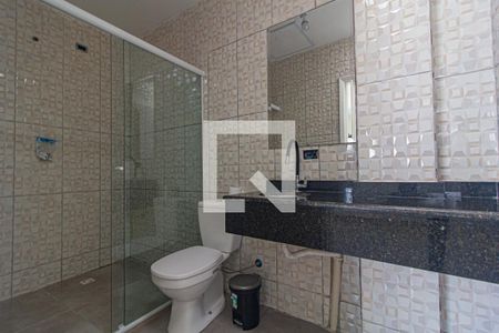 Banheiro do Quarto de casa para alugar com 1 quarto, 45m² em Juvevê, Curitiba