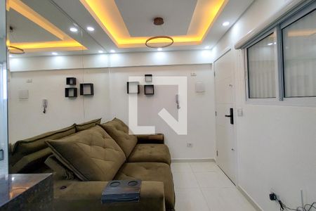 Sala de apartamento para alugar com 1 quarto, 44m² em Caiçara, Praia Grande