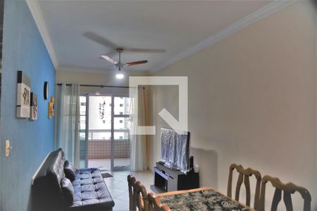Sala de apartamento para alugar com 1 quarto, 85m² em Canto do Forte, Praia Grande