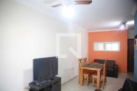 Sala de apartamento para alugar com 1 quarto, 85m² em Canto do Forte, Praia Grande