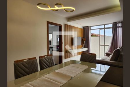 Sala  de apartamento à venda com 2 quartos, 60m² em Maria Virgínia, Belo Horizonte