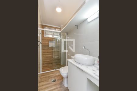 Banheiro de kitnet/studio para alugar com 1 quarto, 25m² em Santa Cecília, São Paulo