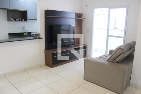 Sala de apartamento para alugar com 1 quarto, 60m² em Centro, São Vicente