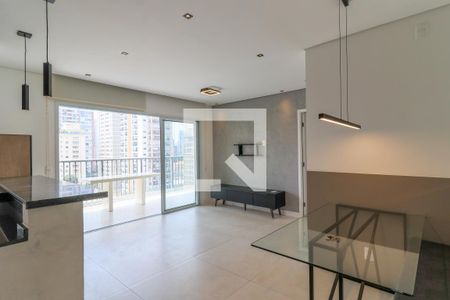 Sala de apartamento à venda com 1 quarto, 65m² em Vila Cordeiro, São Paulo