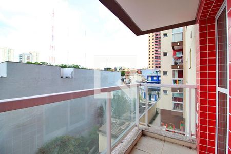 Varanda da Sala de apartamento à venda com 2 quartos, 58m² em Vila Curuçá, Santo André