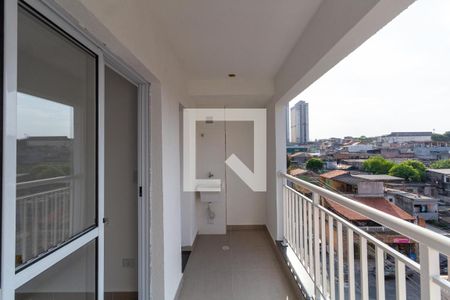 Varanda e Área de Serviço de apartamento à venda com 2 quartos, 50m² em Vila Danubio Azul, São Paulo