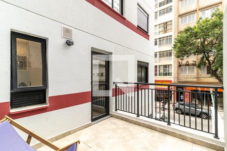 Varanda de apartamento à venda com 1 quarto, 36m² em Vila Buarque, São Paulo