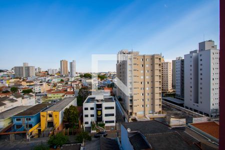 Vista da sala de estar de apartamento à venda com 2 quartos, 96m² em Vila Valparaiso, Santo André