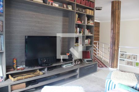 Sala de TV de casa de condomínio para alugar com 3 quartos, 370m² em Aparecidinha, Sorocaba