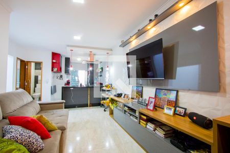 Sala de TV de apartamento para alugar com 2 quartos, 80m² em Jardim Stella, Santo André