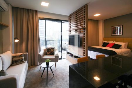 Sala de kitnet/studio para alugar com 1 quarto, 44m² em Vila Olímpia, São Paulo