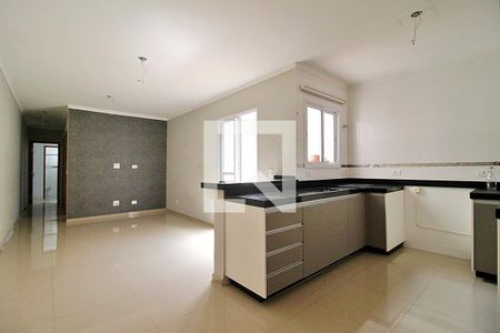 Sala/Cozinha de apartamento para alugar com 2 quartos, 76m² em Campestre, Santo André