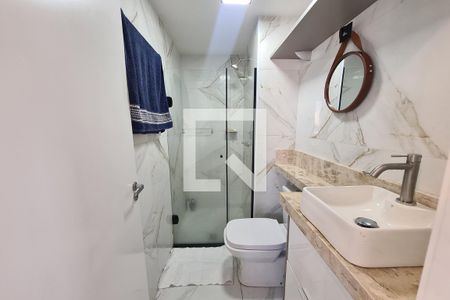 Banheiro de apartamento à venda com 1 quarto, 44m² em Jardim Adutora, São Paulo