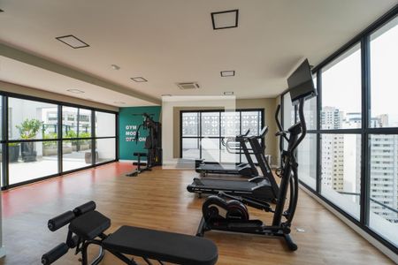 Apartamento para alugar com 33m², 1 quarto e sem vaga Apartamento para alugar com 33m², 1 quarto e sem vagaÁrea comum - Academia