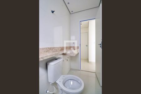 Banheiro do Quarto 1 - Suíte de apartamento à venda com 3 quartos, 79m² em Vila Curuçá, Santo André