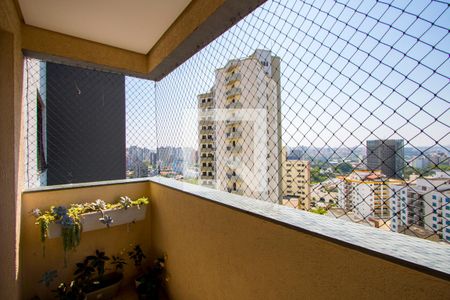 Varanda da sala de apartamento à venda com 3 quartos, 120m² em Vila Bastos, Santo André